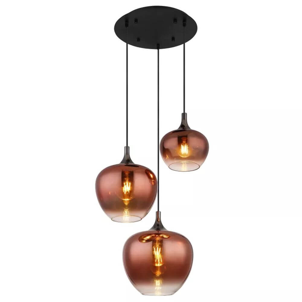 Globo Lighting Maxy lampe suspendue 3x40 W noir 15548-3HG