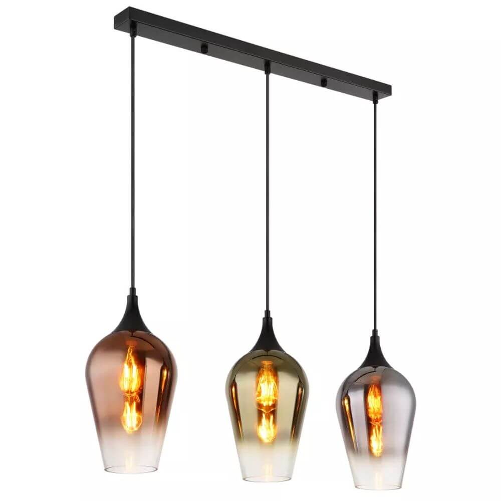 Globo Lighting Lavus lampe suspendue 3x60 W noir 15552-3H