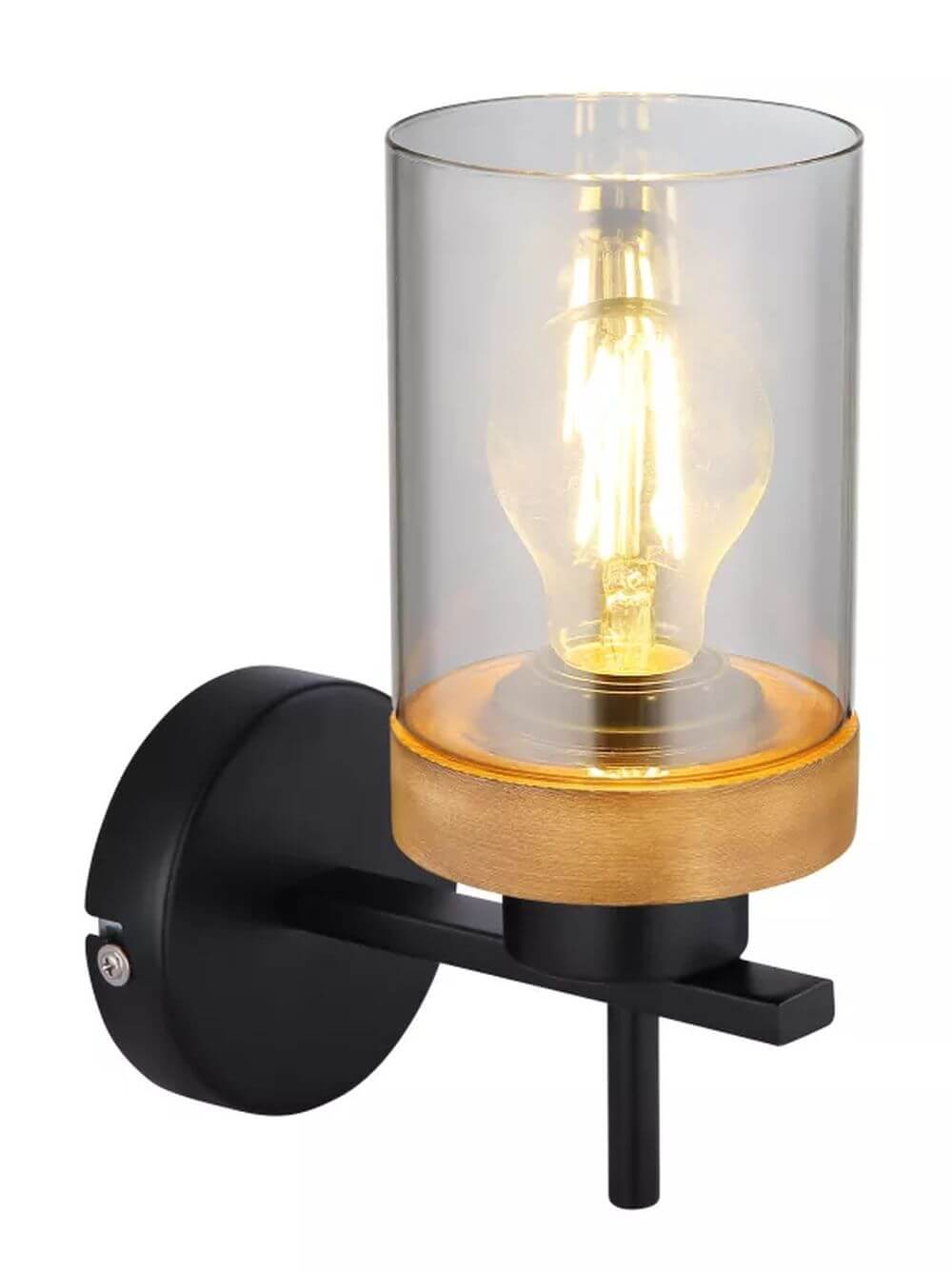 Globo Lighting Finca applique murale 1x40 W noir-fumé 15557W