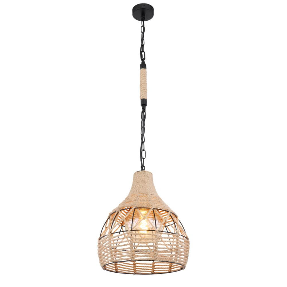 Globo Lighting Halia lampe suspendue 1x60 W noir-marron 15671H