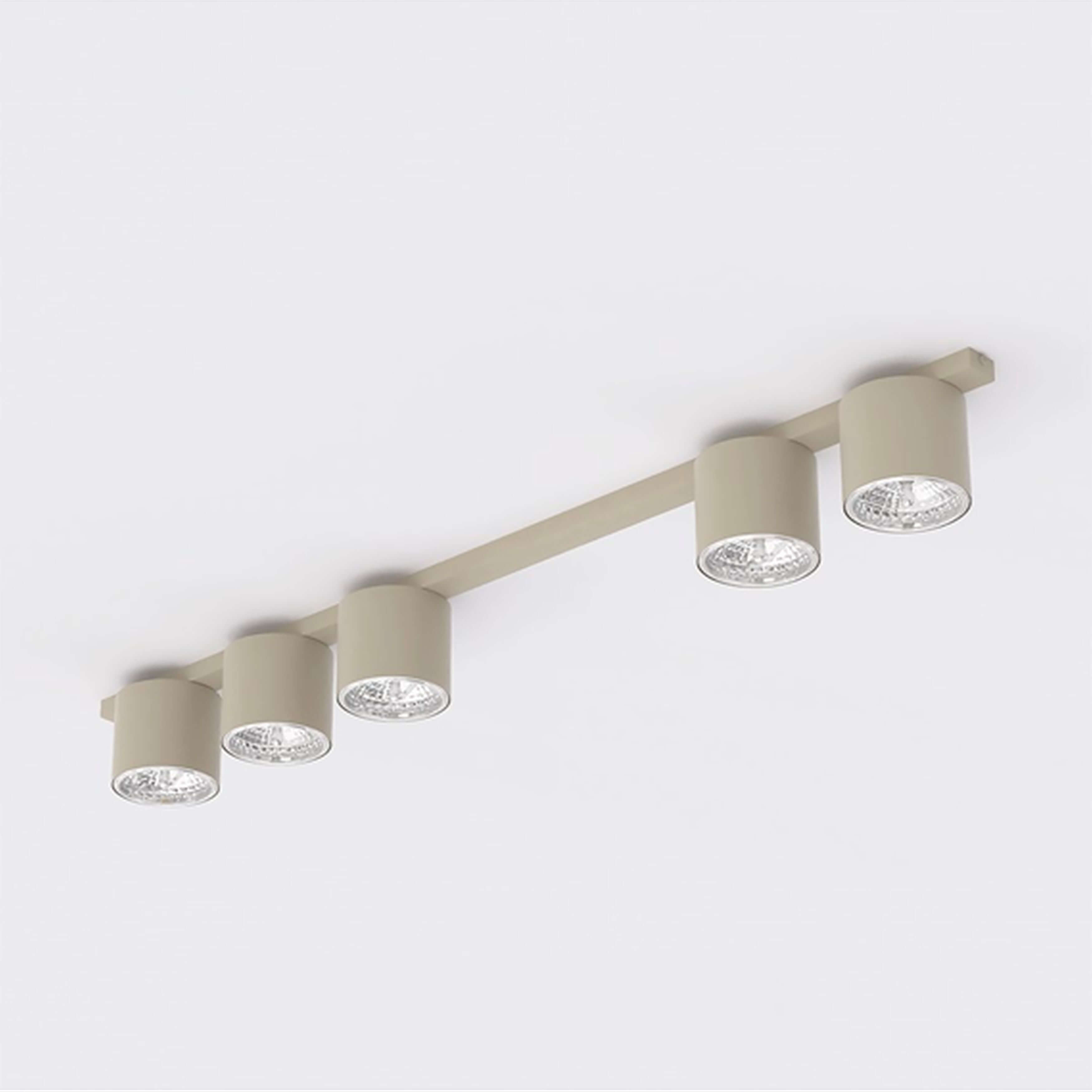Emibig Nano plafonnier 5x10 W beige 1698/5
