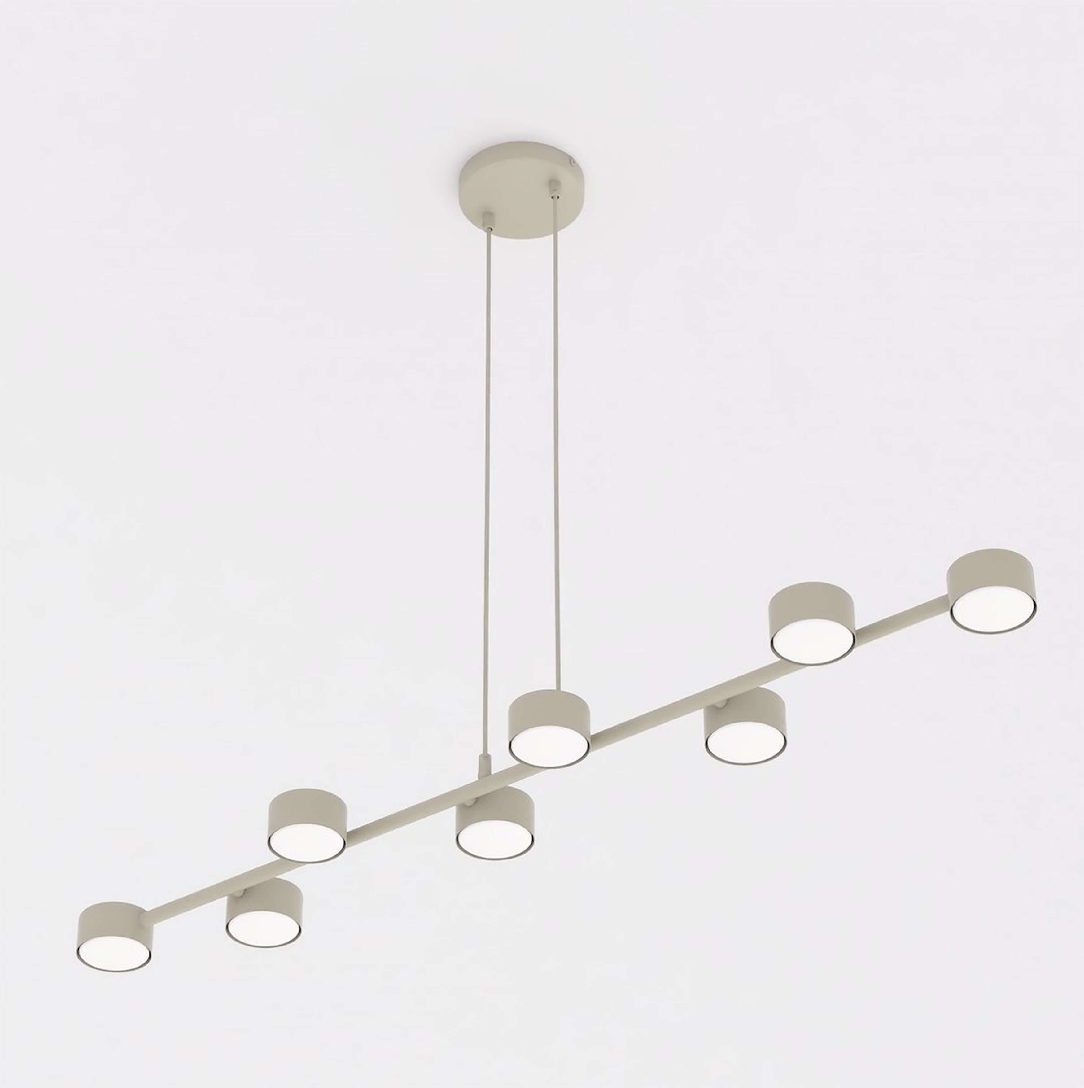 Emibig Megara lampe suspendue x10 W beige 1707/8