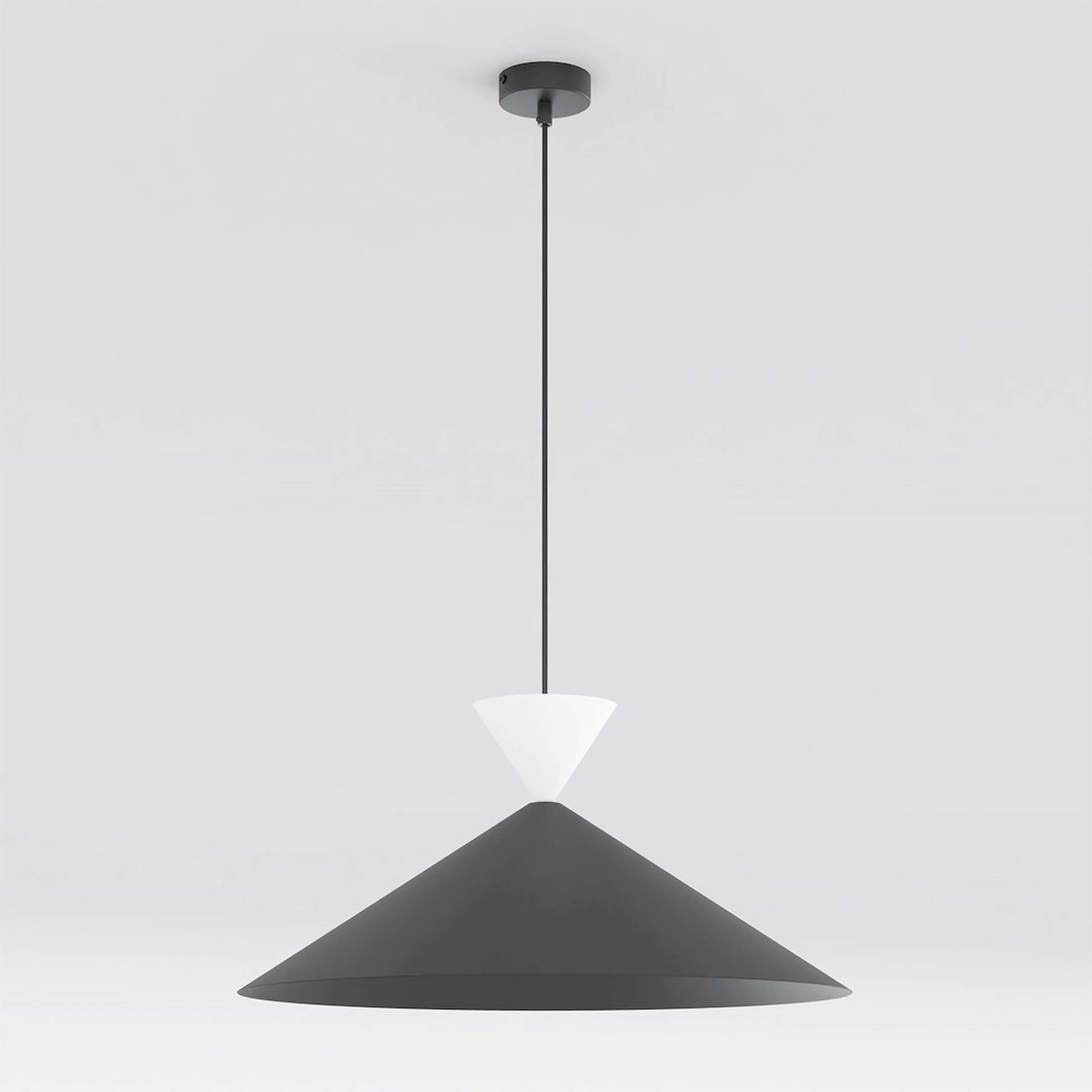 Emibig Ralf lampe suspendue 1x10 W blanc-noir 1747/1L