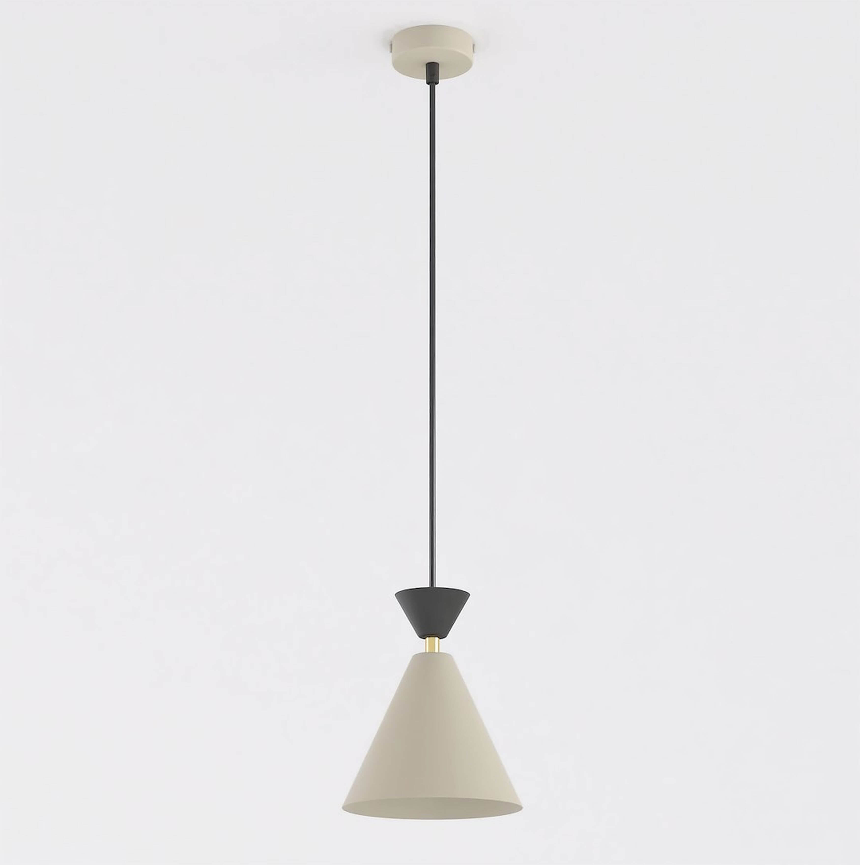 Emibig Klever lampe suspendue 1x10 W noir-beige 1741/1
