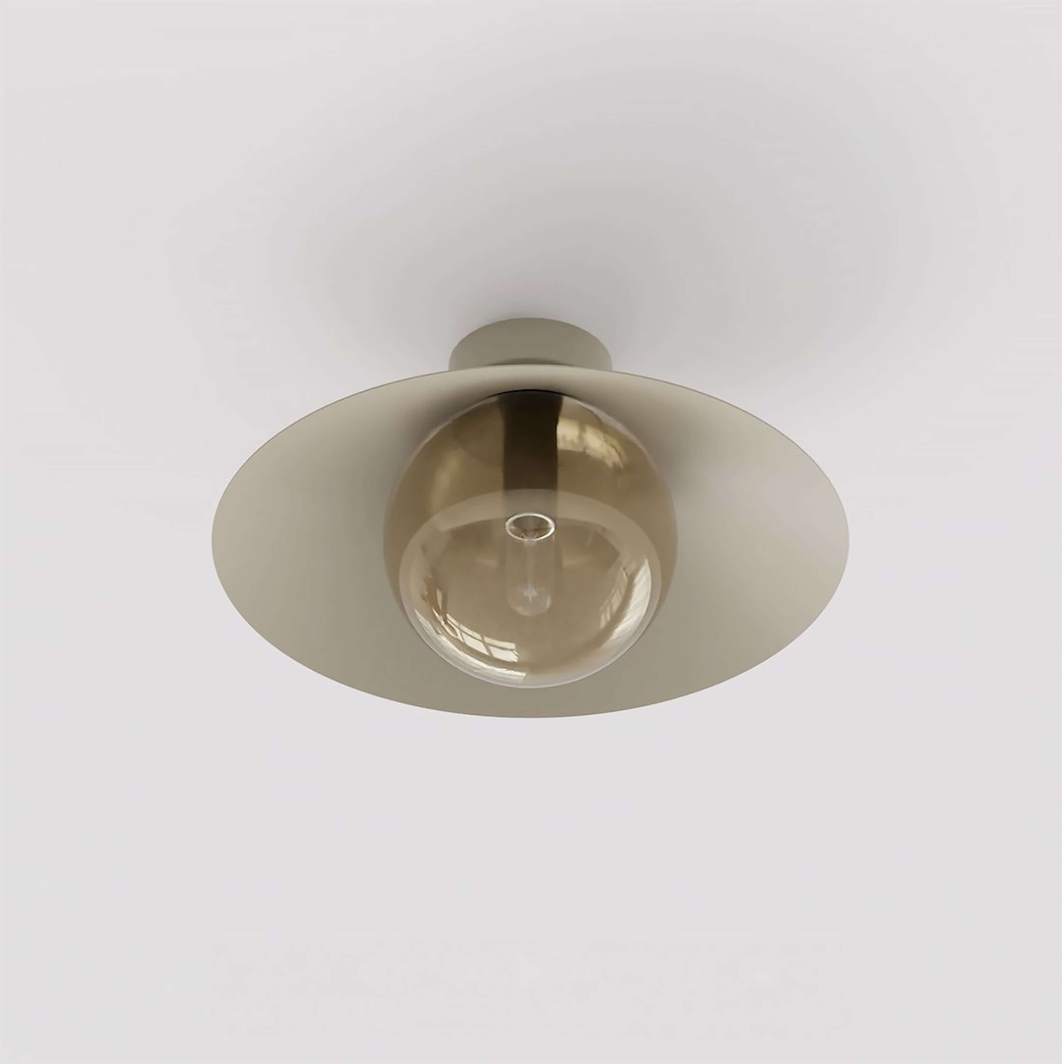 Emibig Mono plafonnier 1x10 W opale-beige 1718/1S