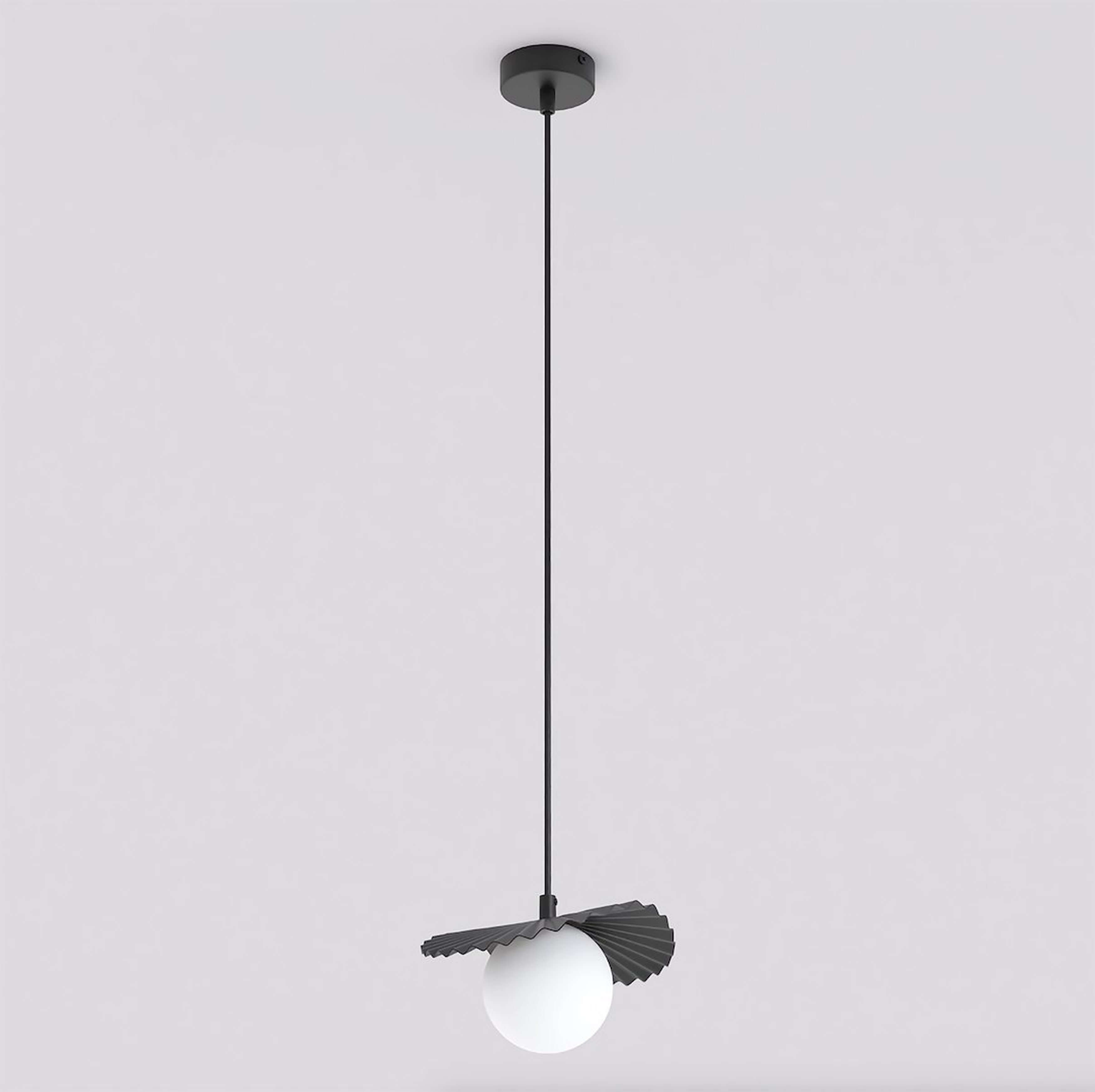 Emibig Flora lampe suspendue 1x8 W noir-opale 1758/1