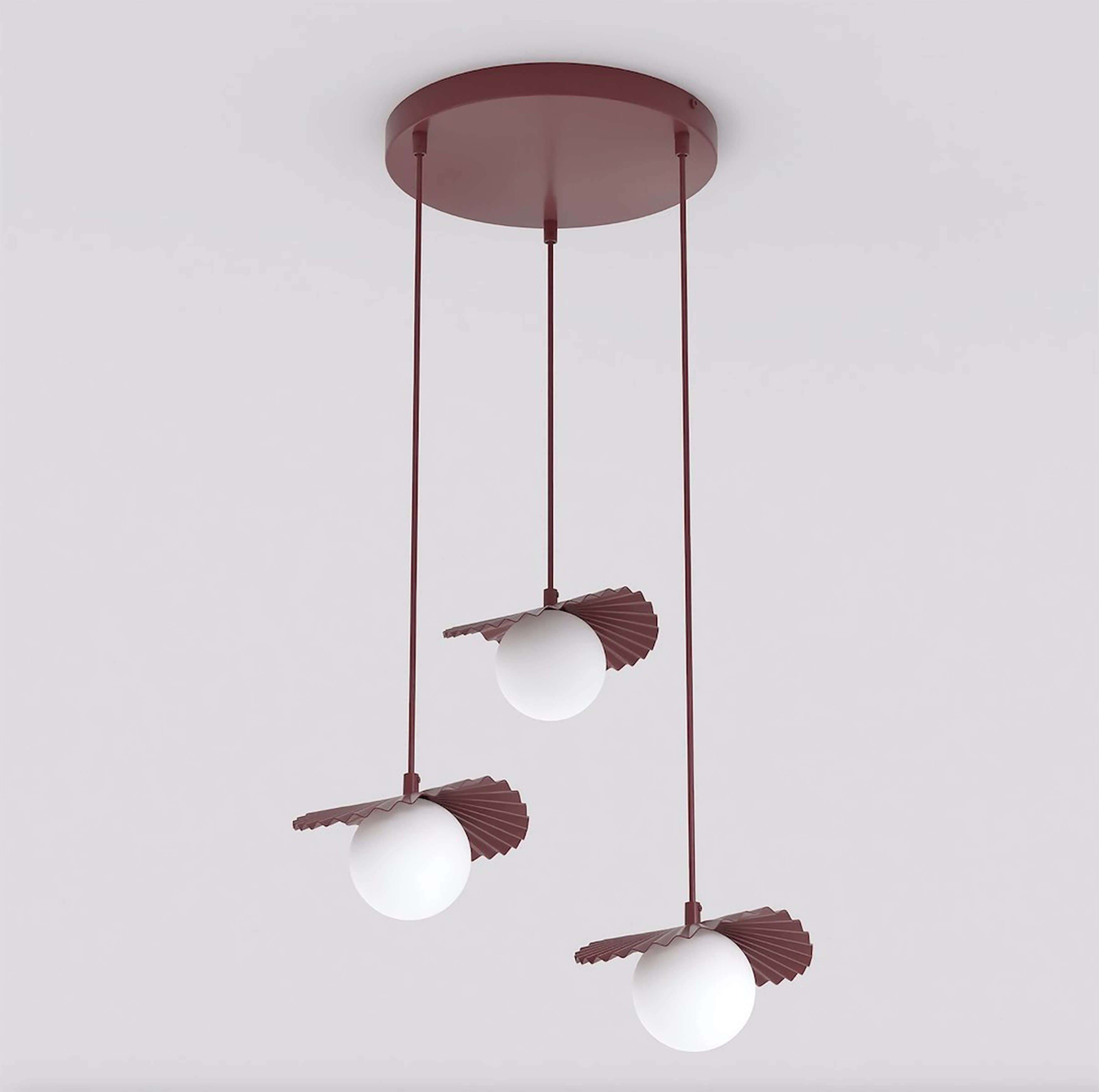 Emibig Flora lampe suspendue 3x8 W opale 1761/3