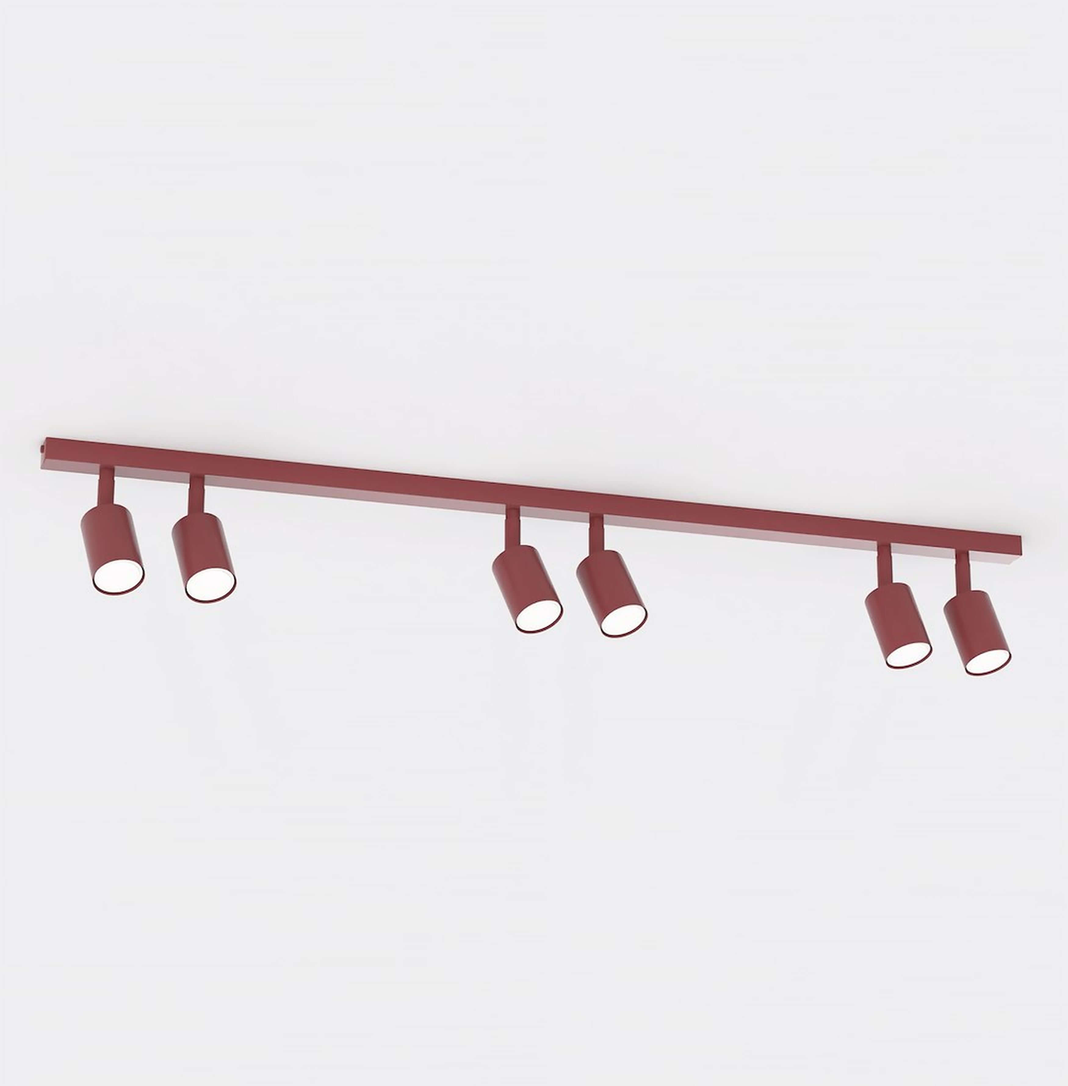 Emibig Flash plafonnier 6x10 W rouge 1704/6