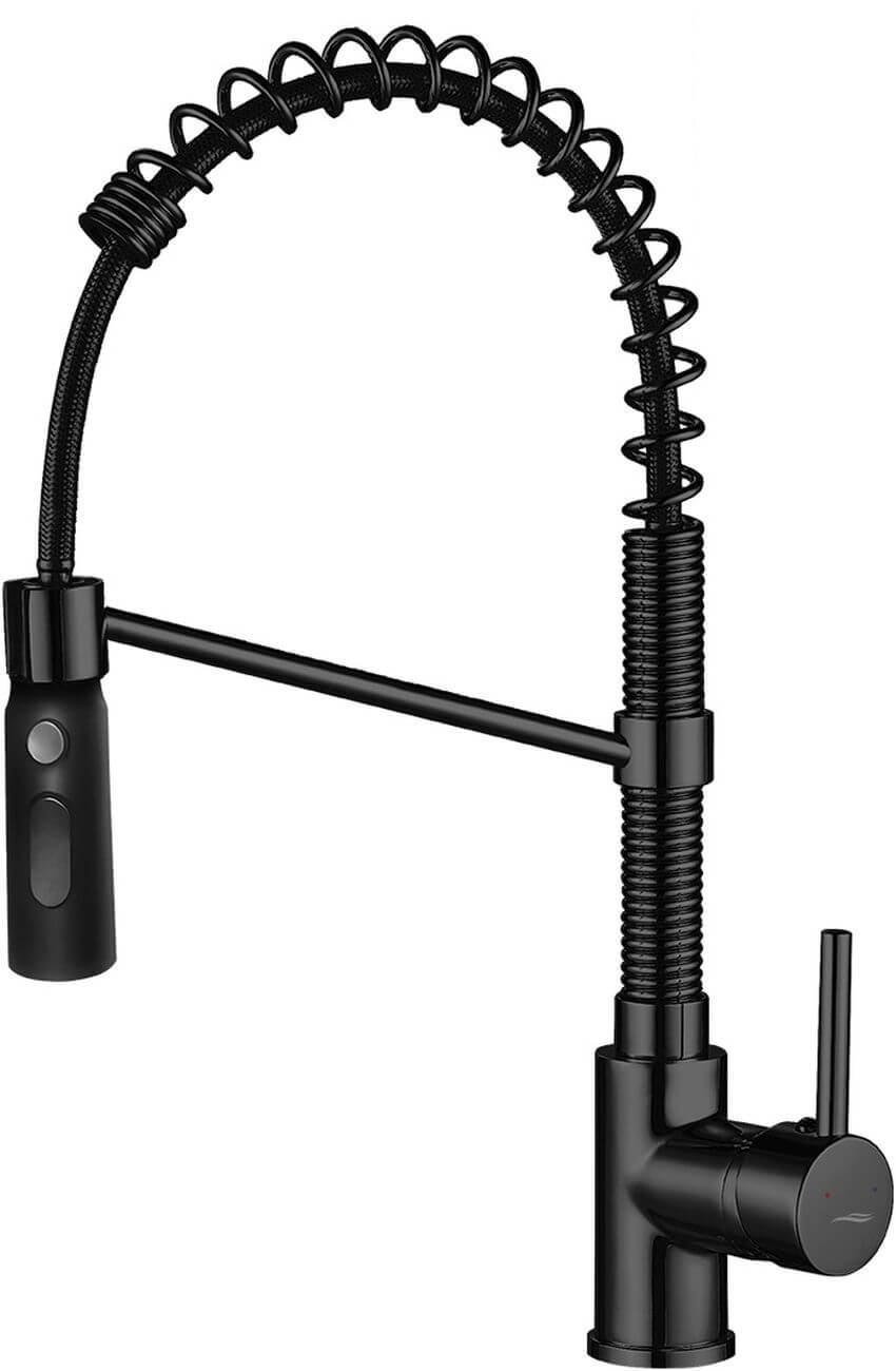 Kuchinox Serpen mitigeur de cuisine sur pied noir BKP_76SD