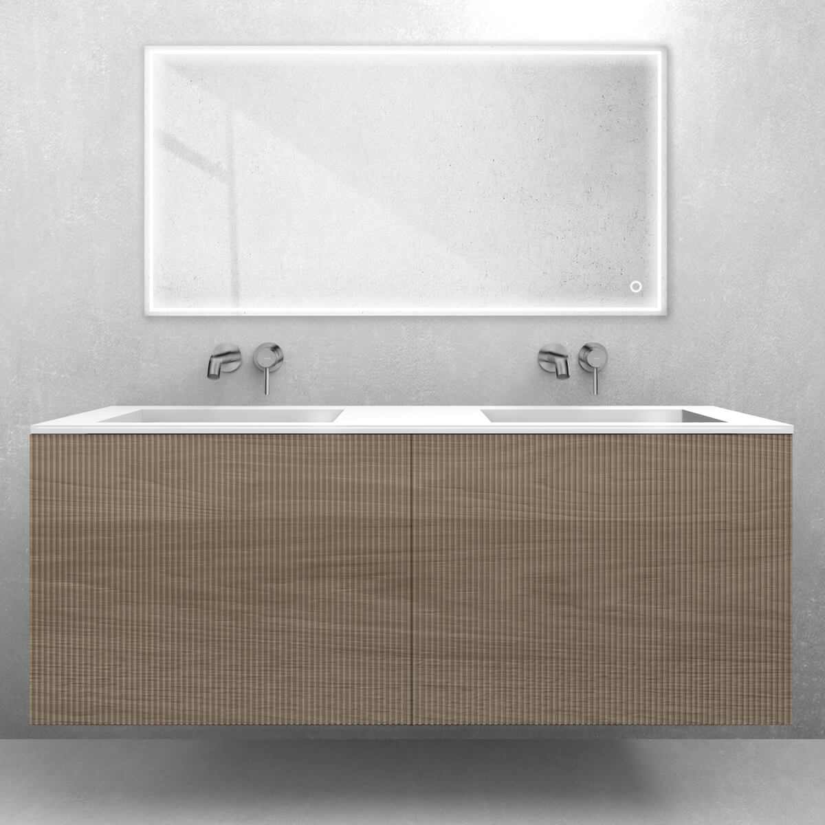 Set armoire Oltens Lun Rilla 60039060, lavabo Oltens Stila 40206000
