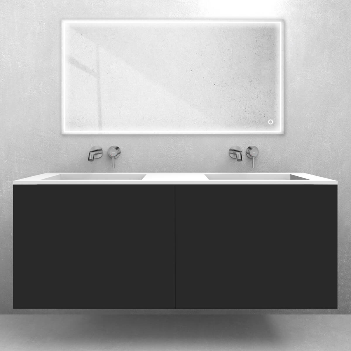Set lavabo Oltens Stila 40206900, armoire Oltens Lun 60040300