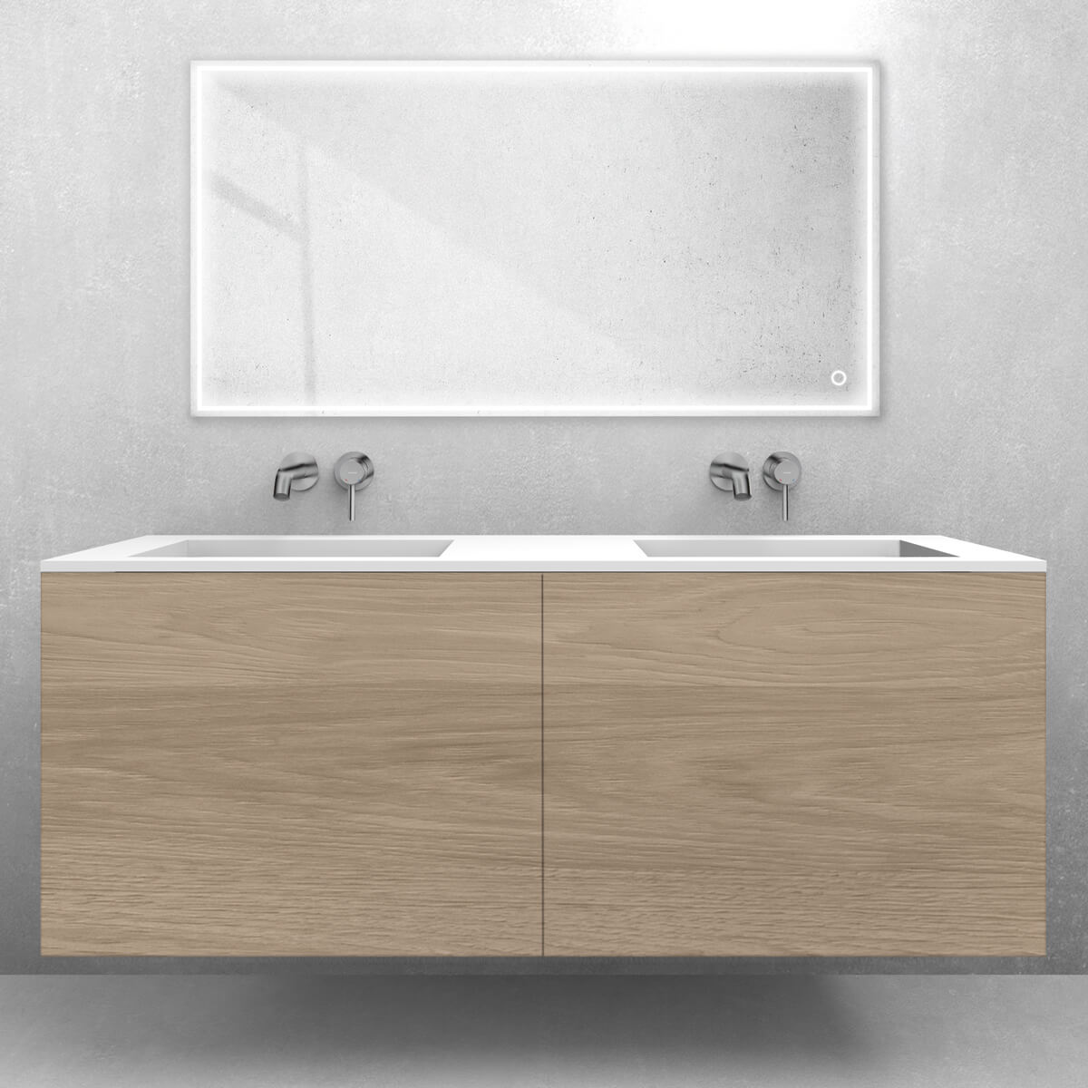 Set lavabo Oltens Stila 40206900, armoire Oltens Lun 60040060