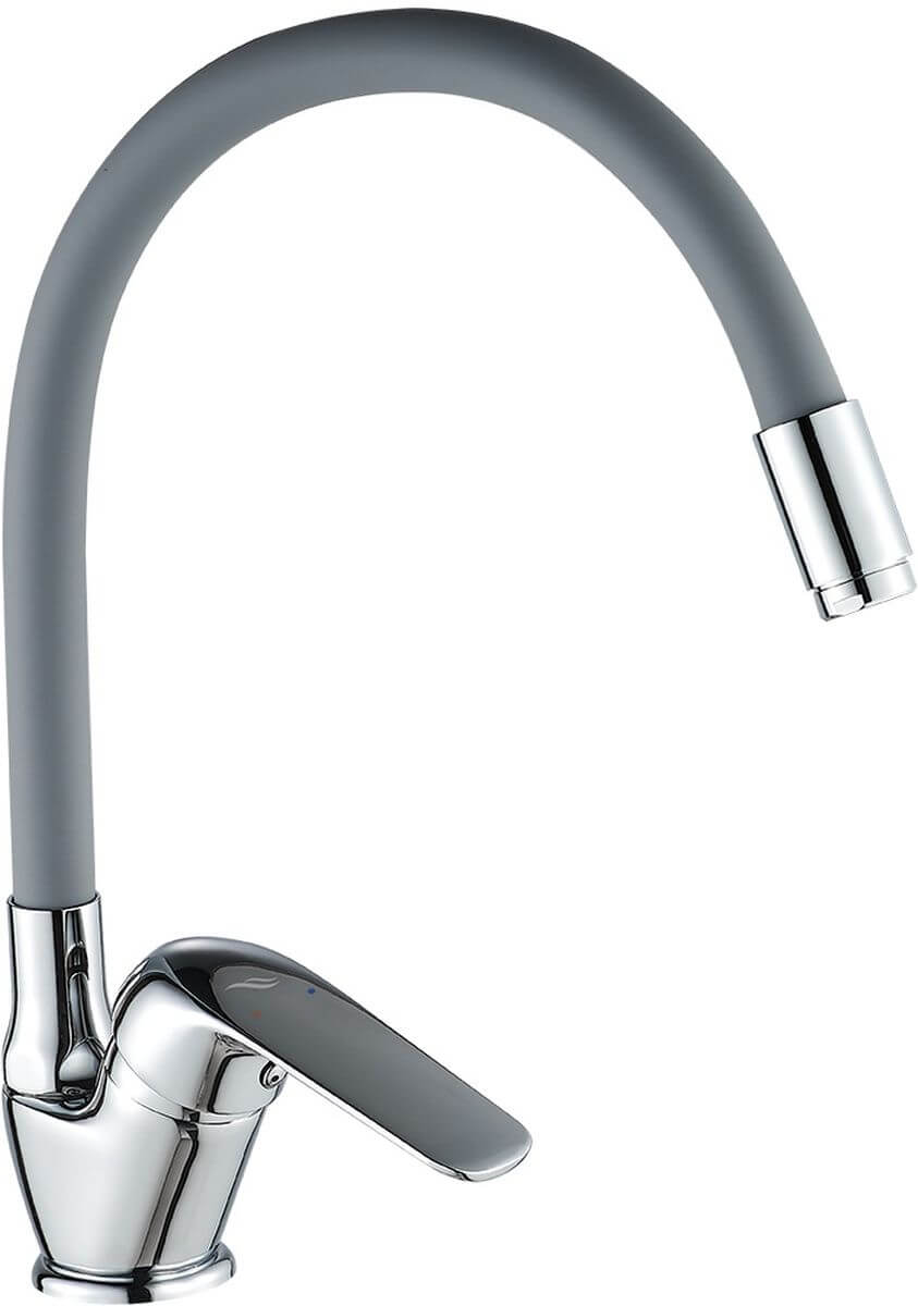 Kuchinox Elza mitigeur de cuisine sur pied chrome-graphite/gris BKE_967D