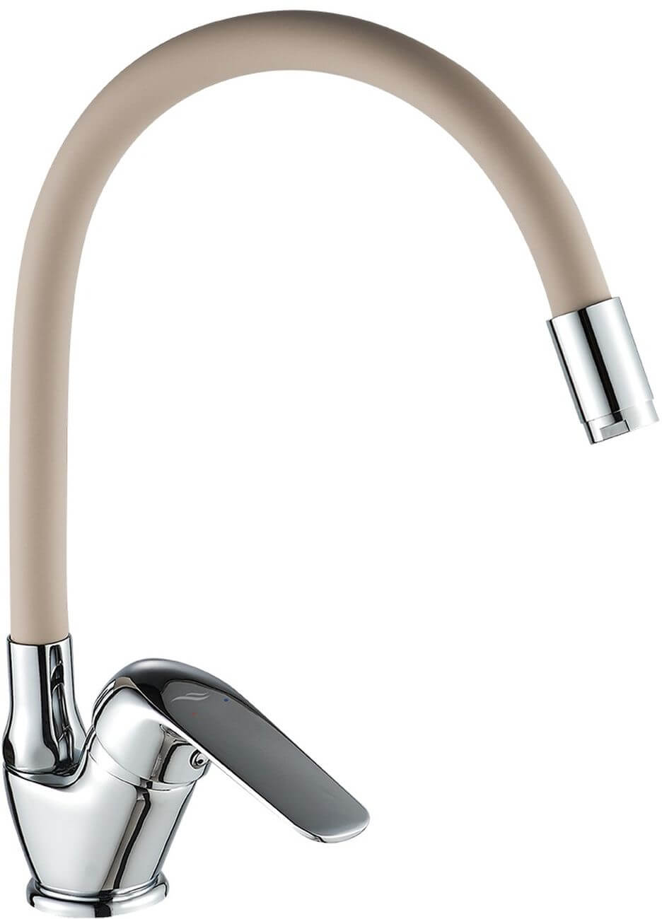 Kuchinox Elza mitigeur de cuisine sur pied chrome-beige BKE_467D