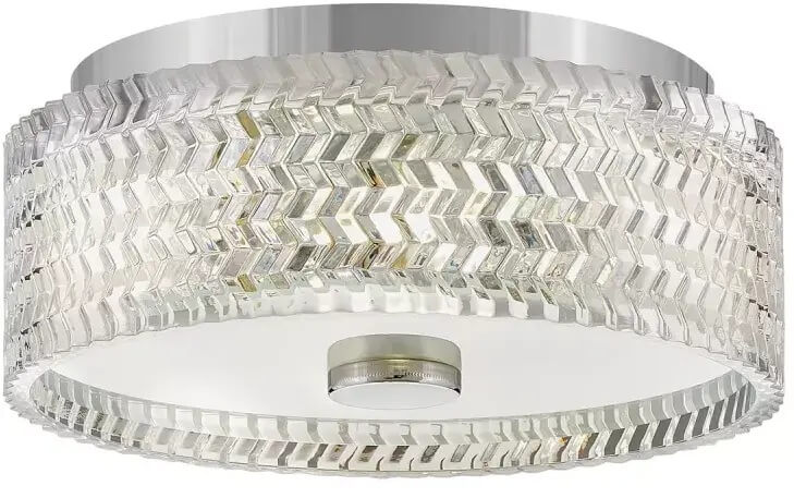 Elstead Lighting Elle plafonnier 2x60 W chrome-transparent HK-ELLE-F-S-CM