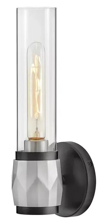 Elstead Lighting Ellison applique murale 1x40 W noir-transparent-nickel HK-ELLISON1-BK-BN