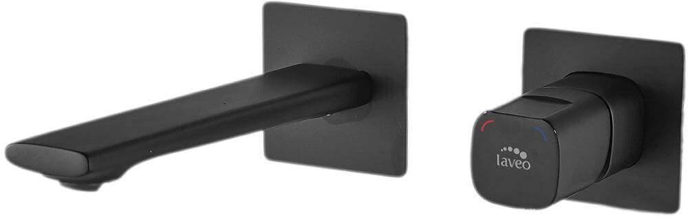 Laveo Tores mitigeur de lavabo encastrée noir BVT_722P