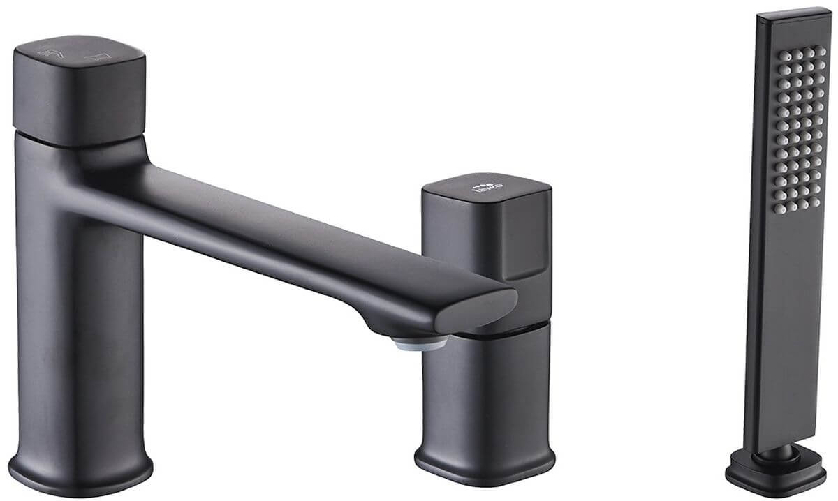 Laveo Tores mitigeur bain-douche pour baignoire noir BVT_713D
