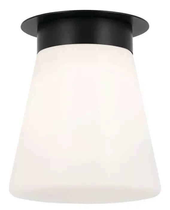 Elstead Lighting Albers plafonnier 1x40 W noir-opale KL-ALBERS-F-T-BK