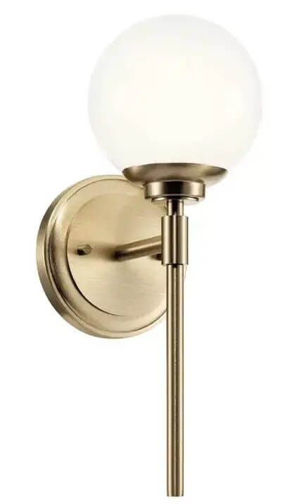 Elstead Lighting Benno applique murale 1x3 W marron-opale KL-BENNO1-CPZ
