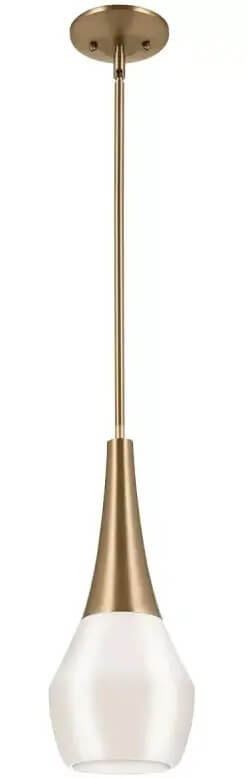 Elstead Lighting Deela lampe suspendue 1x60 W marron-opale KL-DEELA-P-CPZ