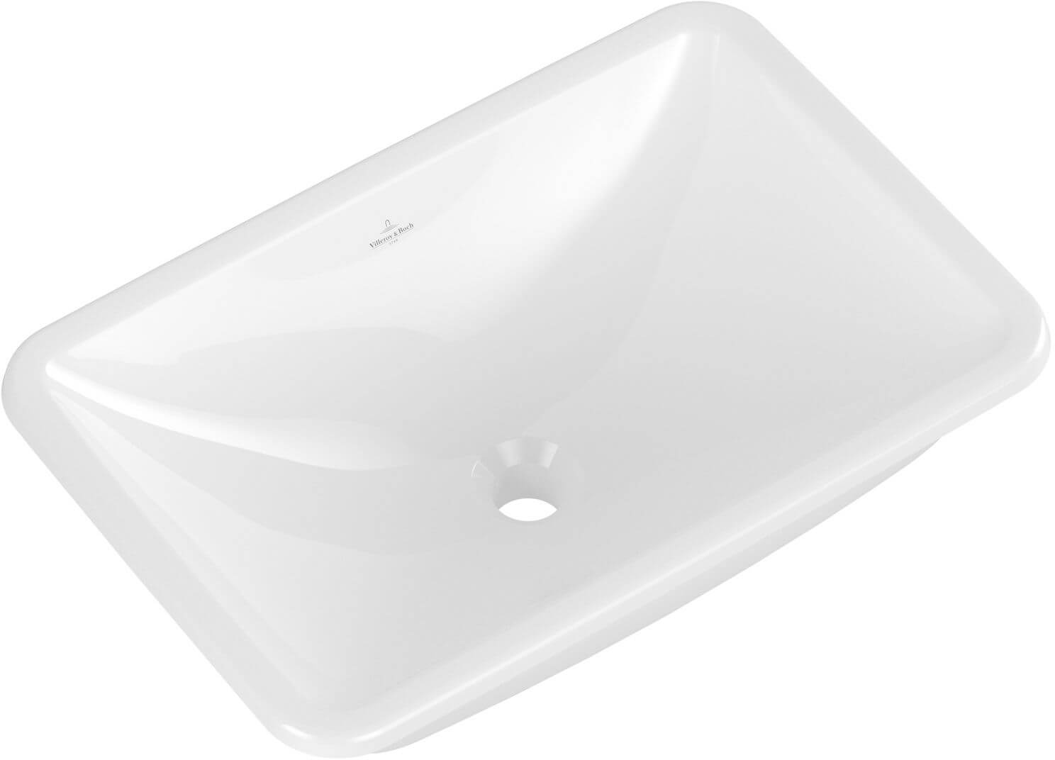 Villeroy & Boch Loop & Friends lavabo 60.5x41 cm rectangulaire encastrée blanc brillant 4A650101