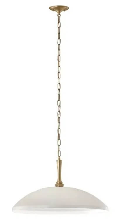 Elstead Lighting Delarosa lampe suspendue 1x60 W blanc-marron KL-DELAROSA-P-WH