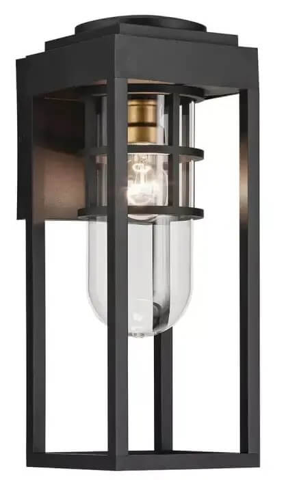 Elstead Lighting Hone applique murale extérieure 1x60 W noir-transparent KL-HONE-S-BKT