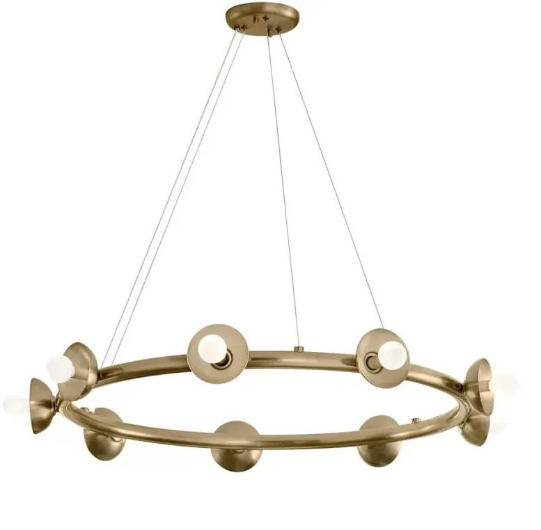 Elstead Lighting Palta lampe suspendue x40 W marron KL-PALTA9-CPZ