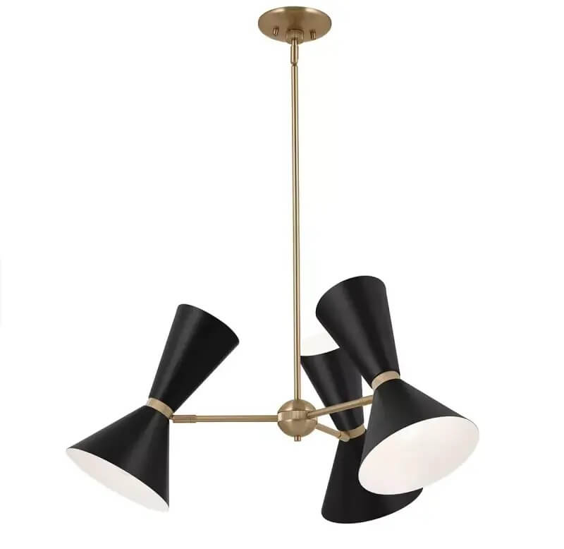 Elstead Lighting Phix lampe suspendue 6x40 W noir-marron KL-PHIX-3-CBB