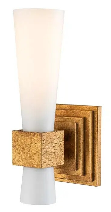 Elstead Lighting Kristy applique murale 1x40 W doré-opale KRISTY-1WB-DG-OPAL