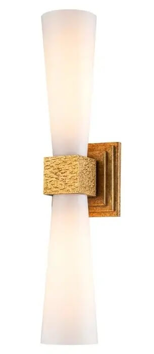 Elstead Lighting Kristy applique murale 2x4 W doré-opale KRISTY-2WB-DG-OPAL