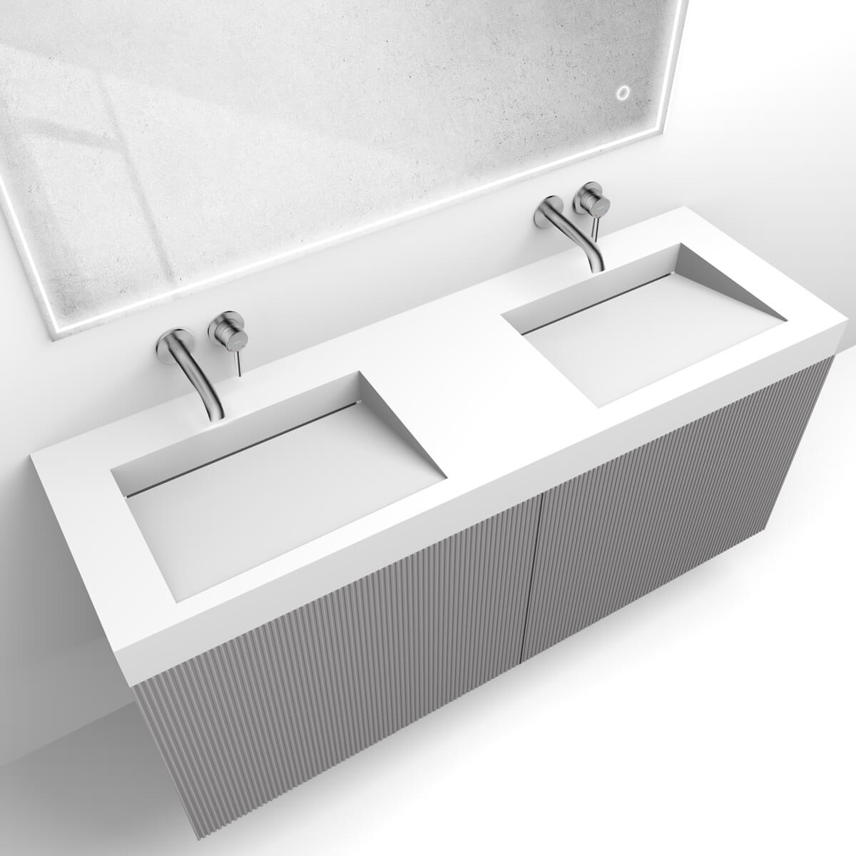 Set lavabo Oltens Stila 40005900, armoire Oltens Lun Rilla 60039900