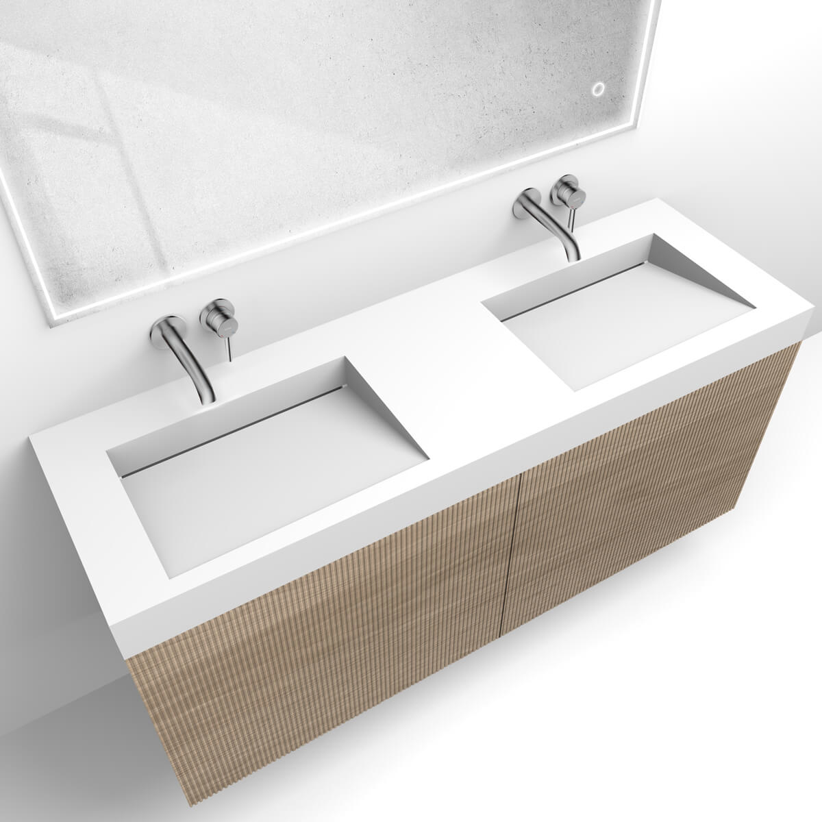 Set lavabo Oltens Stila 40005900, armoire Oltens Lun Rilla 60039060