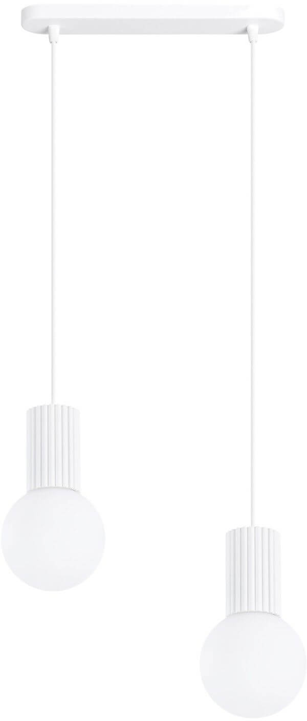 Sollux Lighting Halo lampe suspendue 2x8 W blanc SL.1981