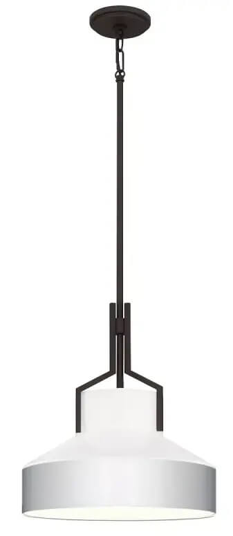 Elstead Lighting Brecken lampe suspendue 2x60 W marron-opale QZ-BRECKEN-2P-OZ-OPAL