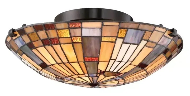 Elstead Lighting Inglenook plafonnier 2x60 W multicolore QZ-INGLENOOK-F-SMALL
