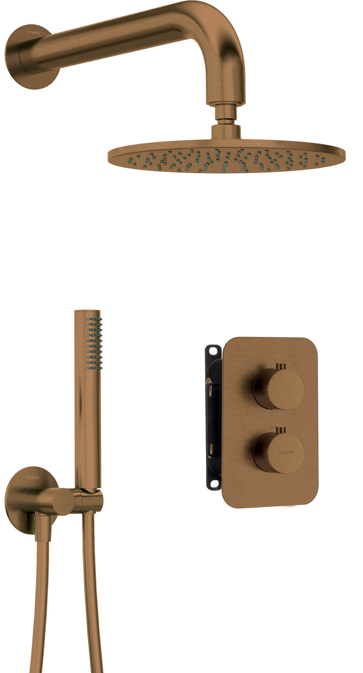 Deante Therm ensemble de douche encastré avec thermostat oui || BXYYCEBT