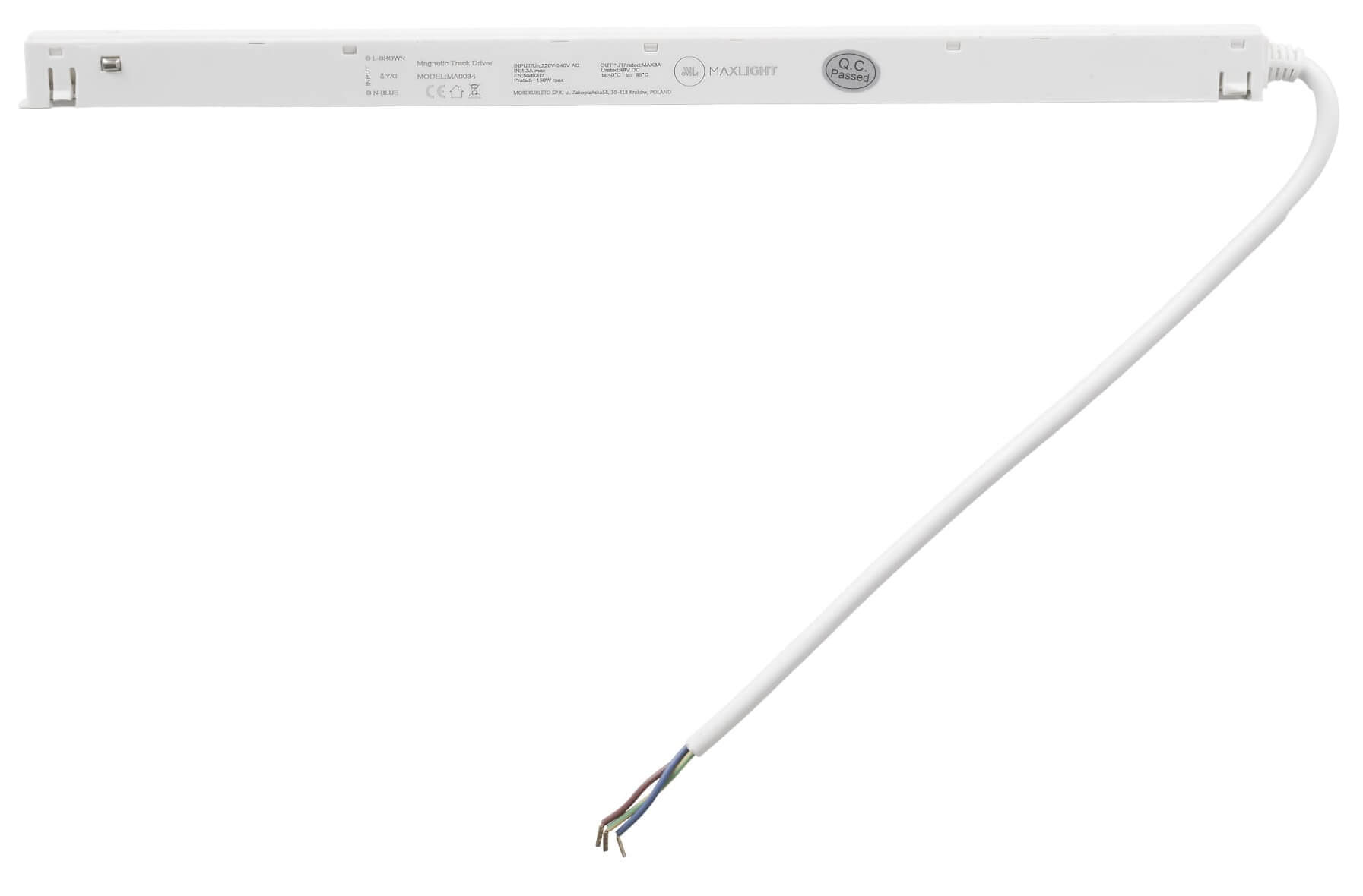 MaxLight Magnetic alimentation pour rail x W blanc MA0034