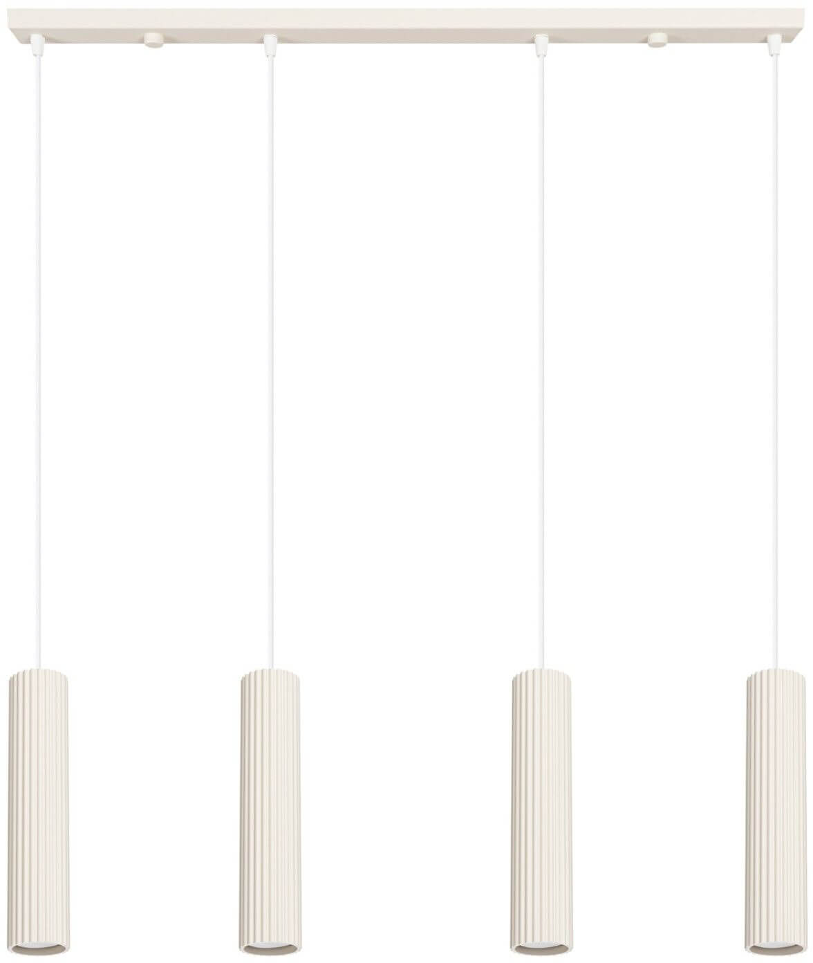 Sollux Lighting Karbon lampe suspendue 4x10 W beige SL.2004