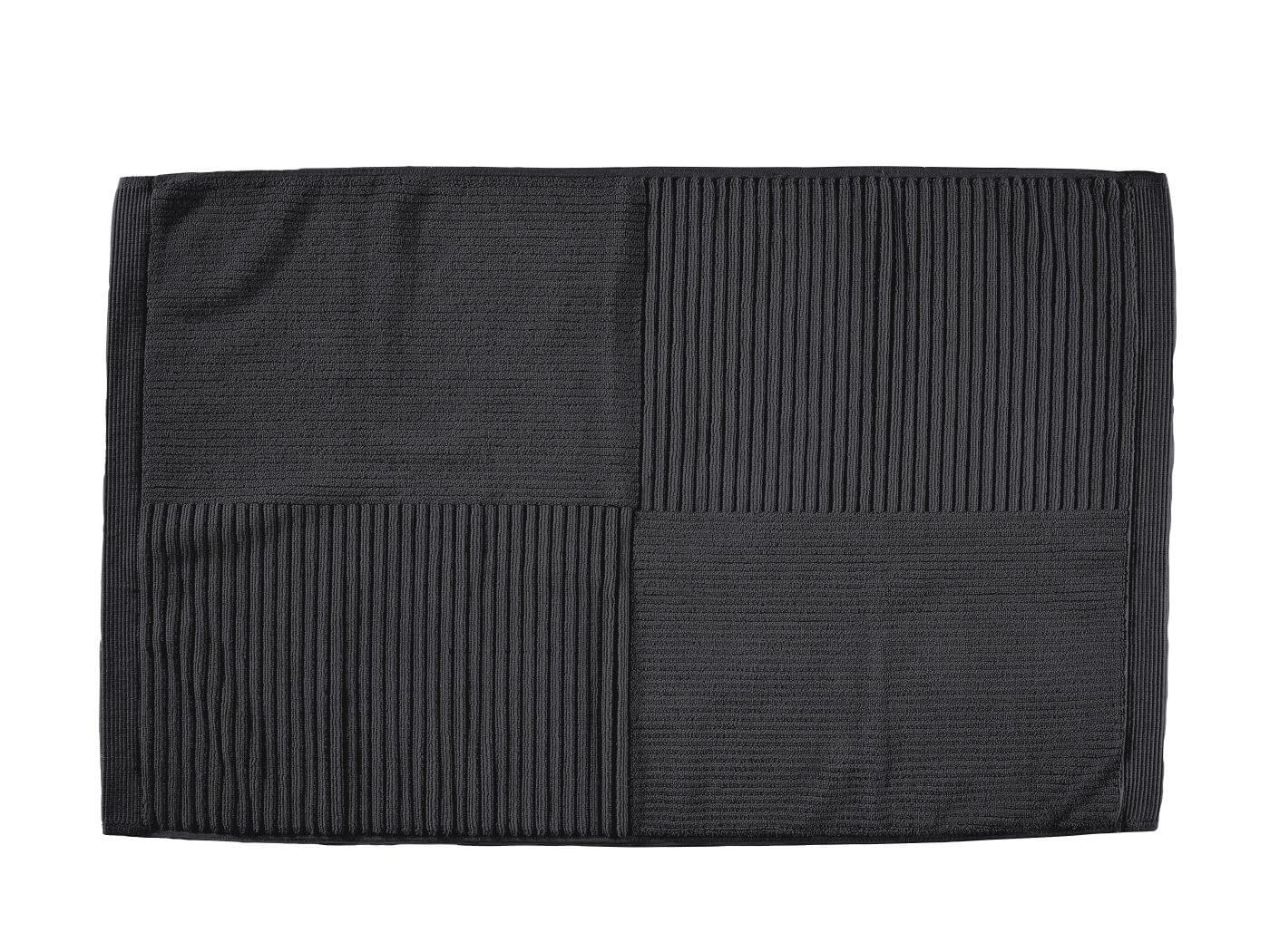 Zone Denmark Classic tapis de bain 80x50 cm rectangulaire noir 34967