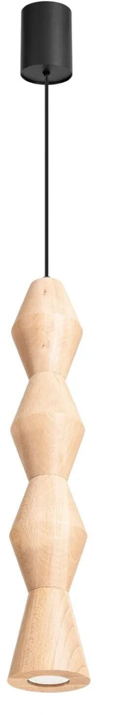 Sollux Lighting Kubbe lampe suspendue 1x10 W bois SL.2029