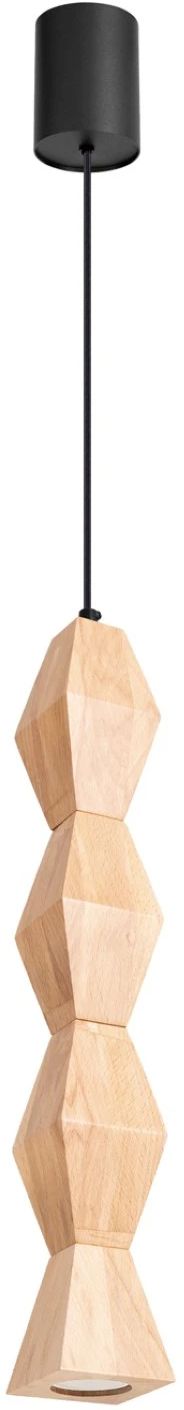 Sollux Lighting Kubbe lampe suspendue 1x10 W bois SL.2032