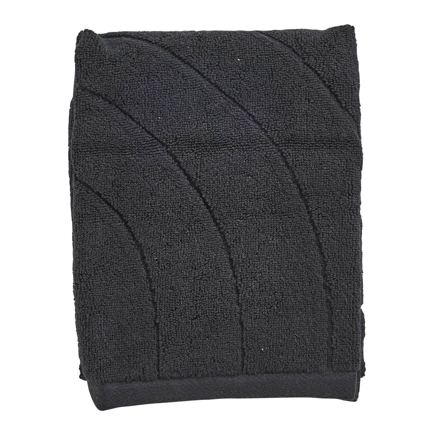 Zone Denmark Time serviette 70x50 cm coton noir 33614