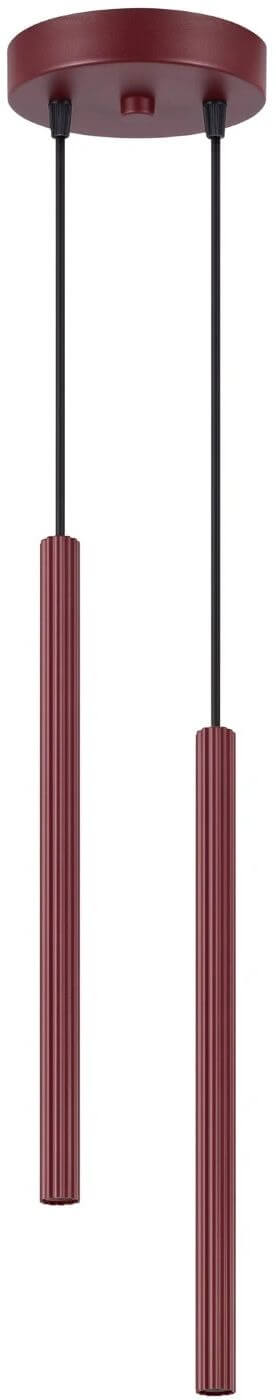 Sollux Lighting Arche lampe suspendue 2x8 W bordeaux SL.2043