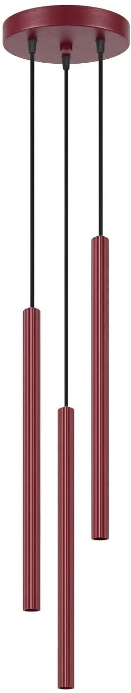 Sollux Lighting Arche lampe suspendue 3x8 W bordeaux SL.2044