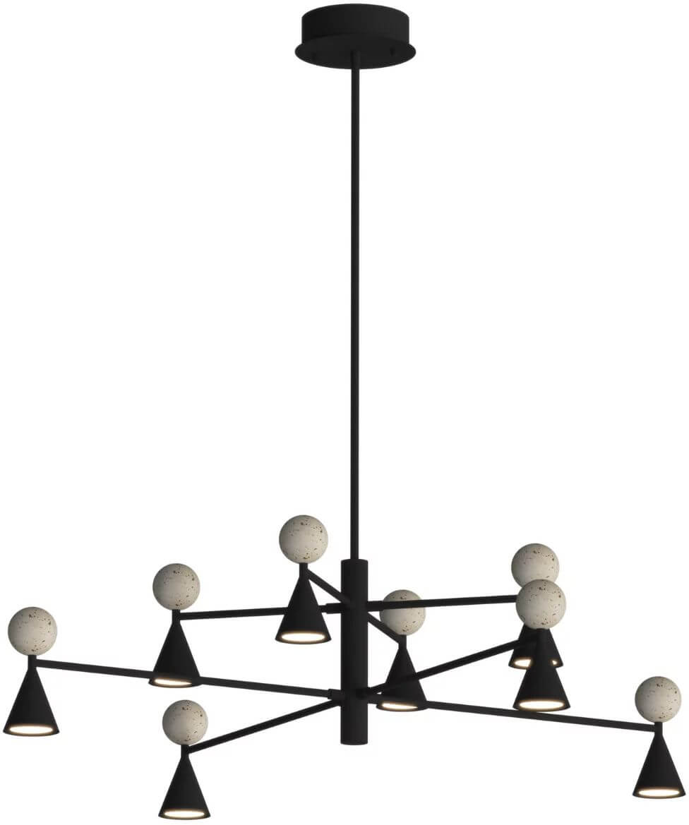 MaxLight Bingo lampe suspendue x54 W noir P0685