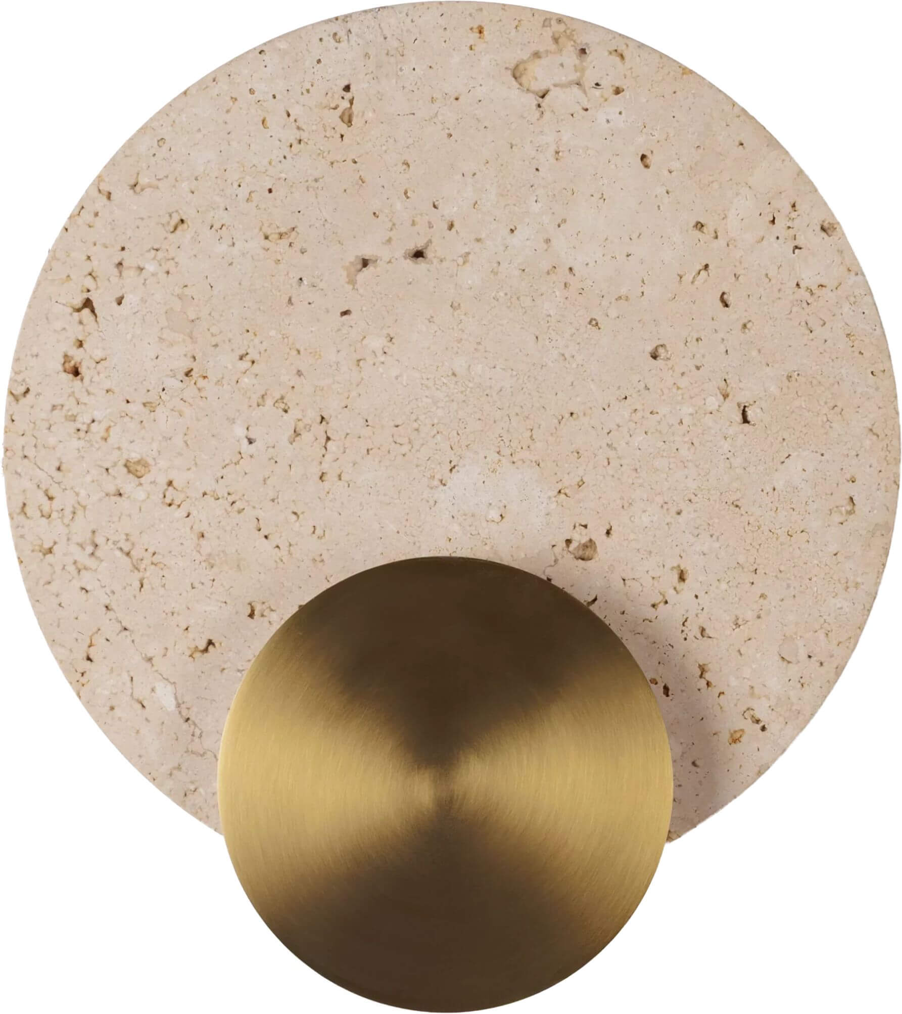 MaxLight Travertino applique murale 1x10 W doré W0480