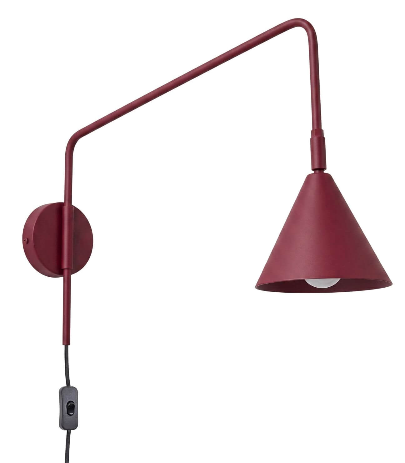 Sollux Lighting Nox applique murale 1x10 W bordeaux SL.2289