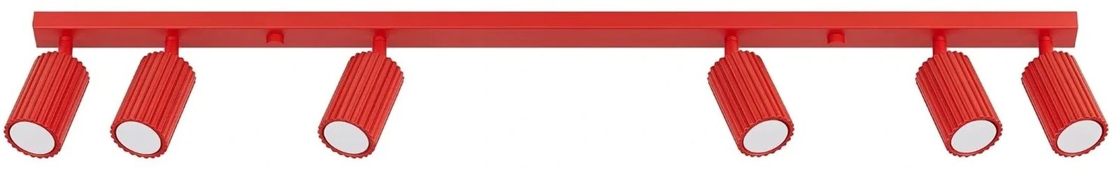 Sollux Lighting Karbon plafonnier 6x10 W rouge SL.2369